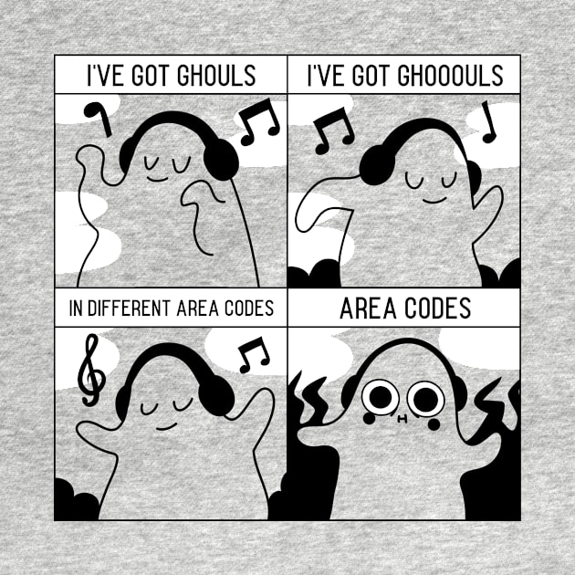 Halloween T-Shirt - I've got ghouls, I've got ghouls...in different area codes, area codes by AuDesign Lab